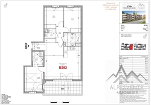 t4 à la vente -   74200  THONON LES BAINS, surface 85 m2 vente t4 - UBI434141780